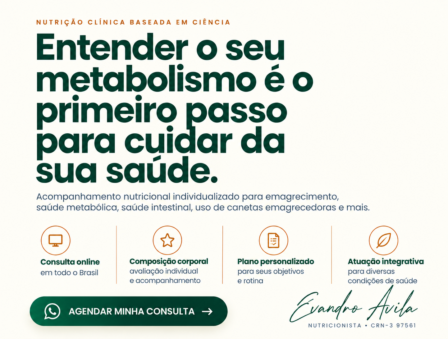 Nutrição clínica baseada em ciência - Evandro Ávila